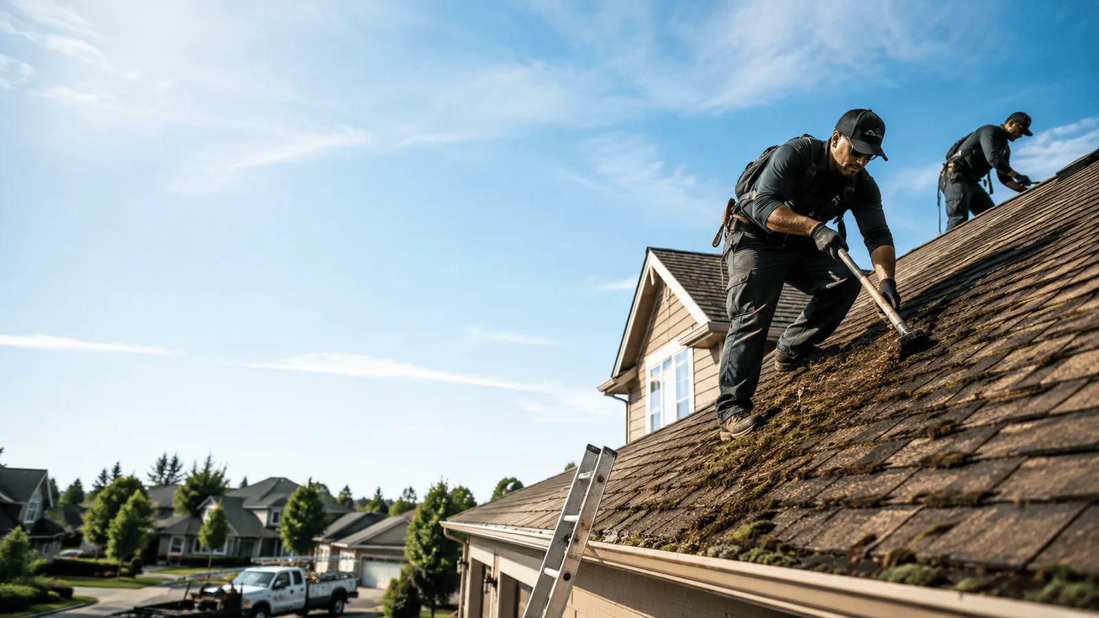 Roof Moss Removal in Flat Rock, IL near me